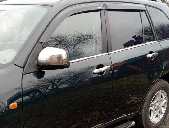 Chrome Door Handle Covers (4 pcs, Stainless Steel) for Chery Tiggo 1 2005-2016 - image 1