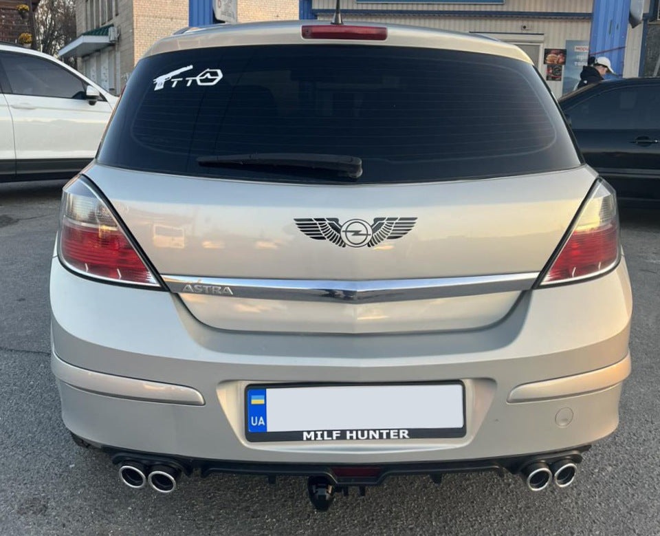 Universal Rear Diffuser DPT V-7 (ABS) (Gloss Black) - image 4