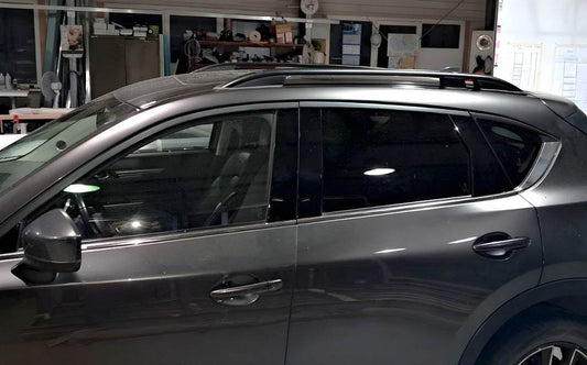 Roof rails Skyport Black (2 pcs) for Mazda CX-5 2017↗ - Reelken Auto