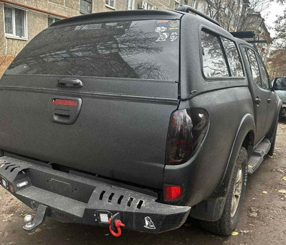 Reinforced rear bumper Dakar V1 (2010-2015) for Mitsubishi L200 2006-2015 - Reelken Auto