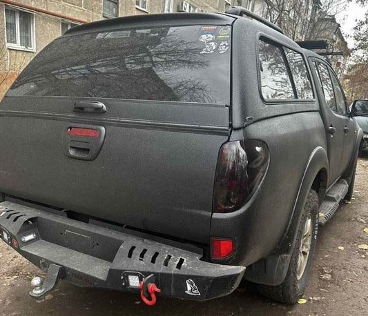 Reinforced rear bumper Dakar V1 (2010-2015) for Mitsubishi L200 2006-2015 - Reelken Auto