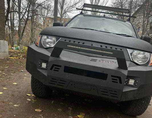 Front bumper with crankcase protection Dakar (2006-2010) for Mitsubishi L200 2006-2015 - image 1