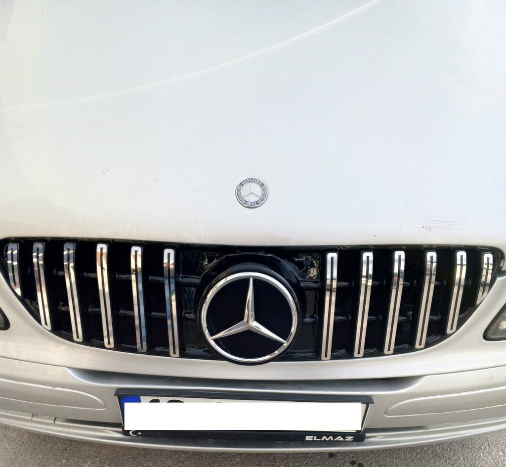 Front grille 2004-2010. GT Panamericana Chrome Eco for Mercedes Vito W639 2004-2014 - image 2