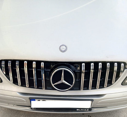 Front grille 2004-2010. GT Panamericana Chrome Eco for Mercedes Vito W639 2004-2014 - image 2