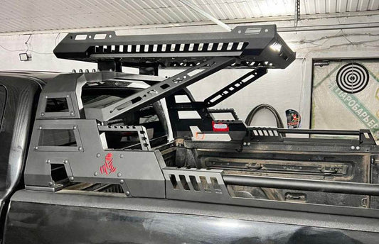 Roll bar with a Dakar basket (without blinds) for Isuzu D-Max 2019↗ - Reelken Auto