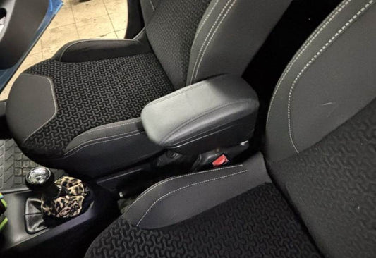 Armrest (with plastic adapter for cup holder) for Citroen C-3 2009-2016 - Reelken Auto