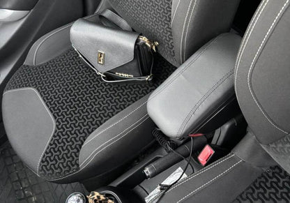 Armrest (with plastic adapter for cup holder) for Citroen C-3 2009-2016 - Reelken Auto