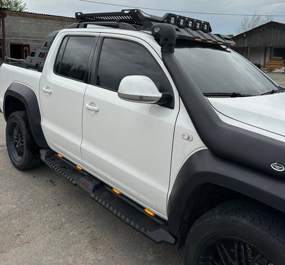 Side Steps Dakar V2 with LED (2 pcs, metal) for Volkswagen Amarok 2010-2022 - image 5