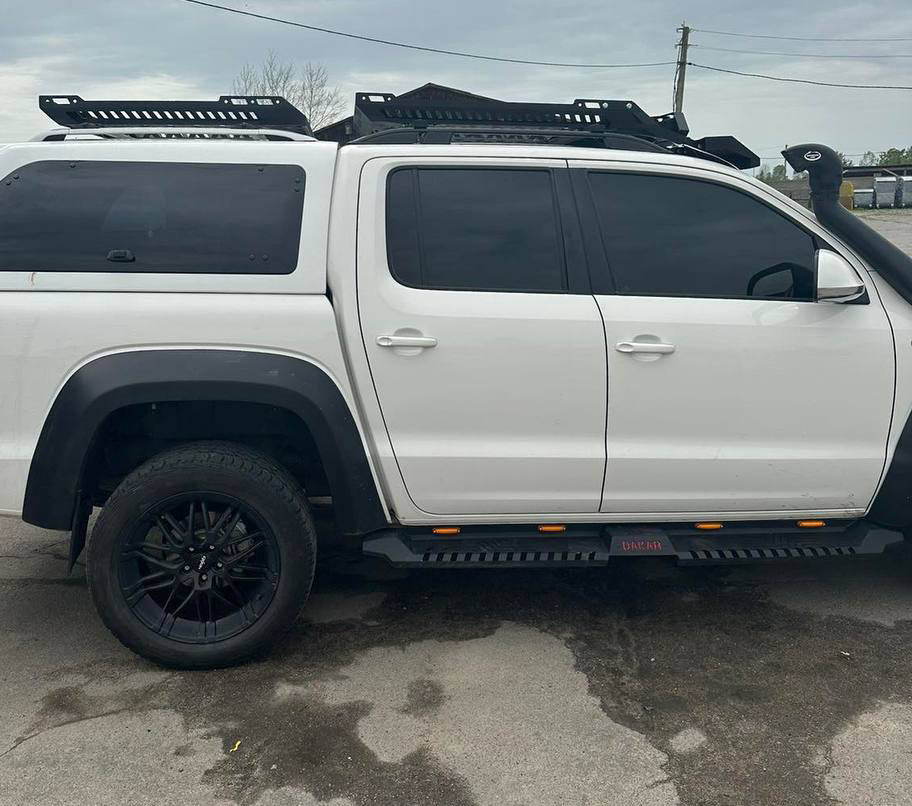 Side Steps Dakar V2 with LED (2 pcs, metal) for Volkswagen Amarok 2010-2022 - image 7