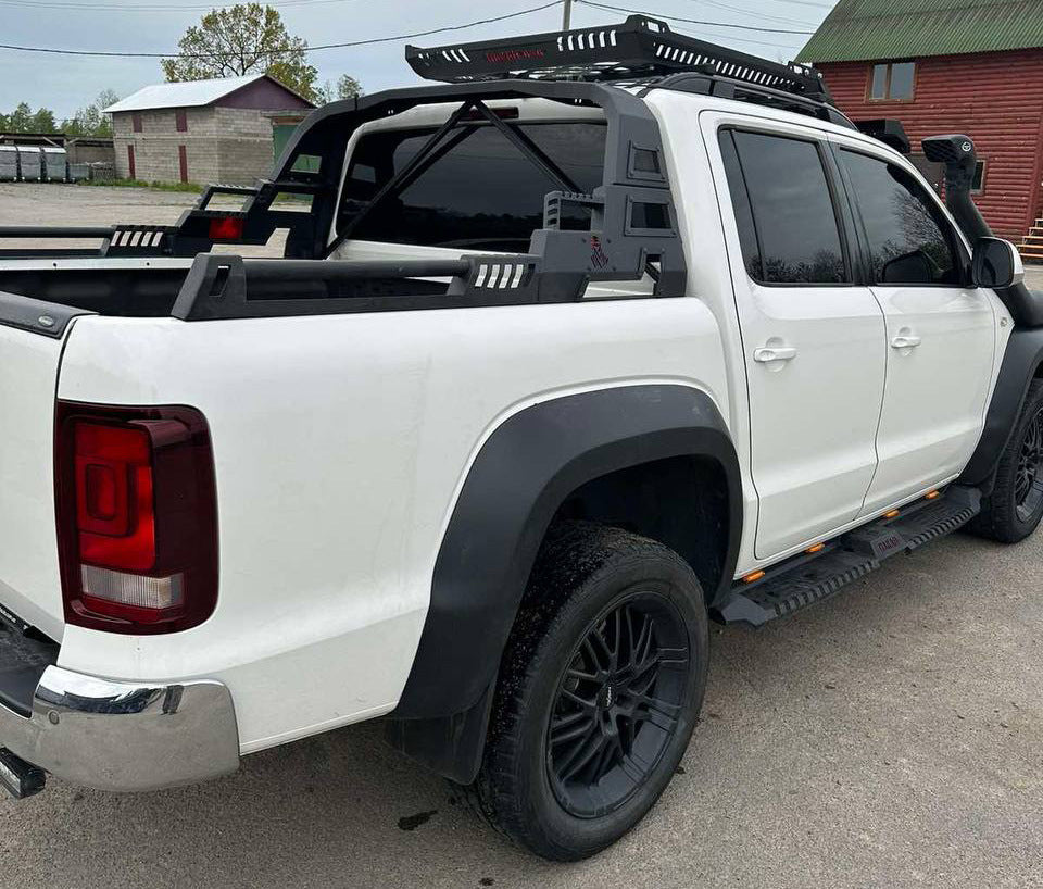Side Steps Dakar V2 with LED (2 pcs, metal) for Volkswagen Amarok 2010-2022 - image 11