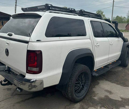 Side sills Dakar V2 with LED (2 pcs, metal) for Volkswagen Amarok 2010-2022 - Reelken Auto