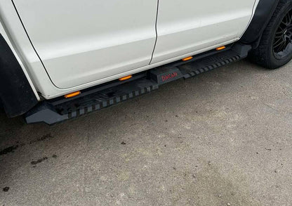 Side Steps Dakar V2 with LED (2 pcs, metal) for Volkswagen Amarok 2010-2022 - image 12