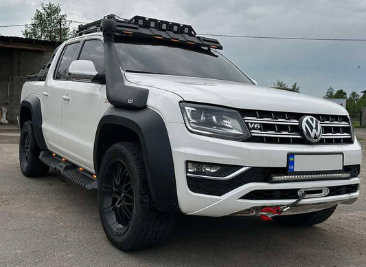 Side Steps Dakar V2 with LED (2 pcs, metal) for Volkswagen Amarok 2010-2022 - image 2