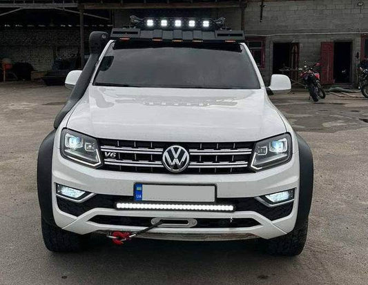 Windshield visor under trunk DAKAR (LED) for Volkswagen Amarok 2010-2022 - Reelken Auto