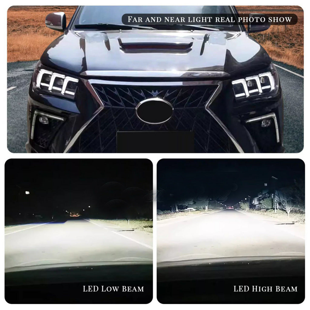 Front Headlights Lexus-Design V2 2015-2019 (2 pcs) for Toyota Hilux 2015- - image 5