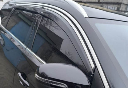 Windbreakers with chrome (4 pcs, Niken) for Chery Tiggo 7 2020- - Reelken Auto