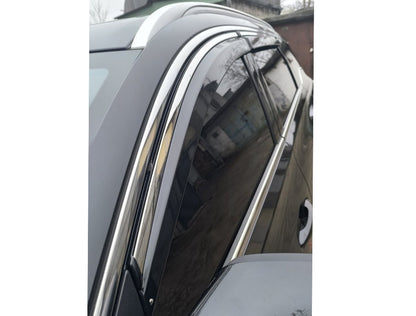 Window deflectors with chrome trim (4 pcs, Niken) for Chery Tiggo 7 2020- - image 7