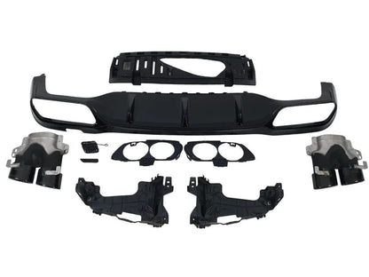 Rear diffuser with exhaust tips (Design E53) for Mercedes E-сlass W213 2016-2023 - image 3