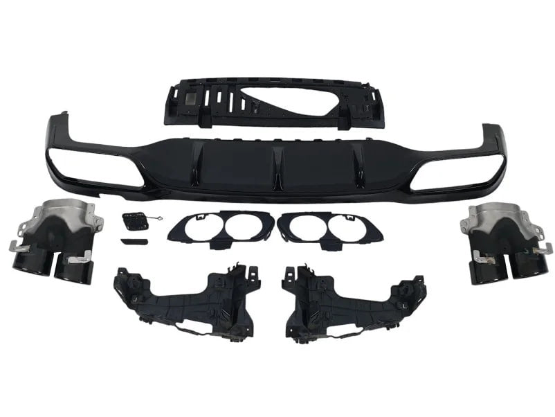 Rear diffuser with exhaust tips (Design E53) for Mercedes E-сlass W213 2016-2023 - image 3