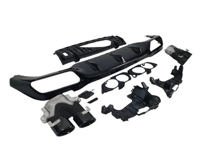 Rear diffuser with exhaust tips (Design E53) for Mercedes E-сlass W213 2016-2023 - image 5