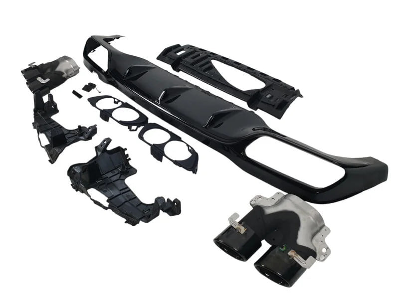 Rear diffuser with exhaust tips (Design E53) for Mercedes E-сlass W213 2016-2023 - image 6