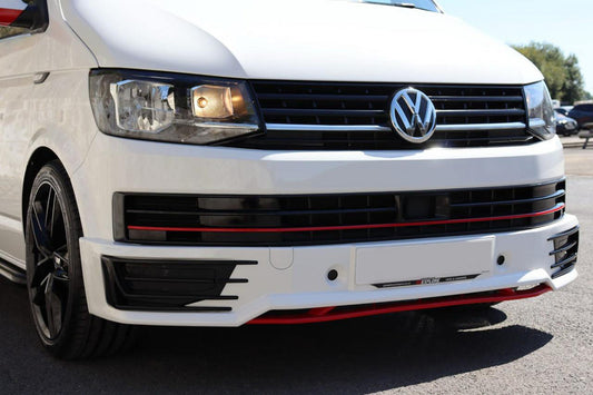 Front bumper lip Sportline 2015-2018 (primed for painting) for Volkswagen T6 2015-2024 - image 1