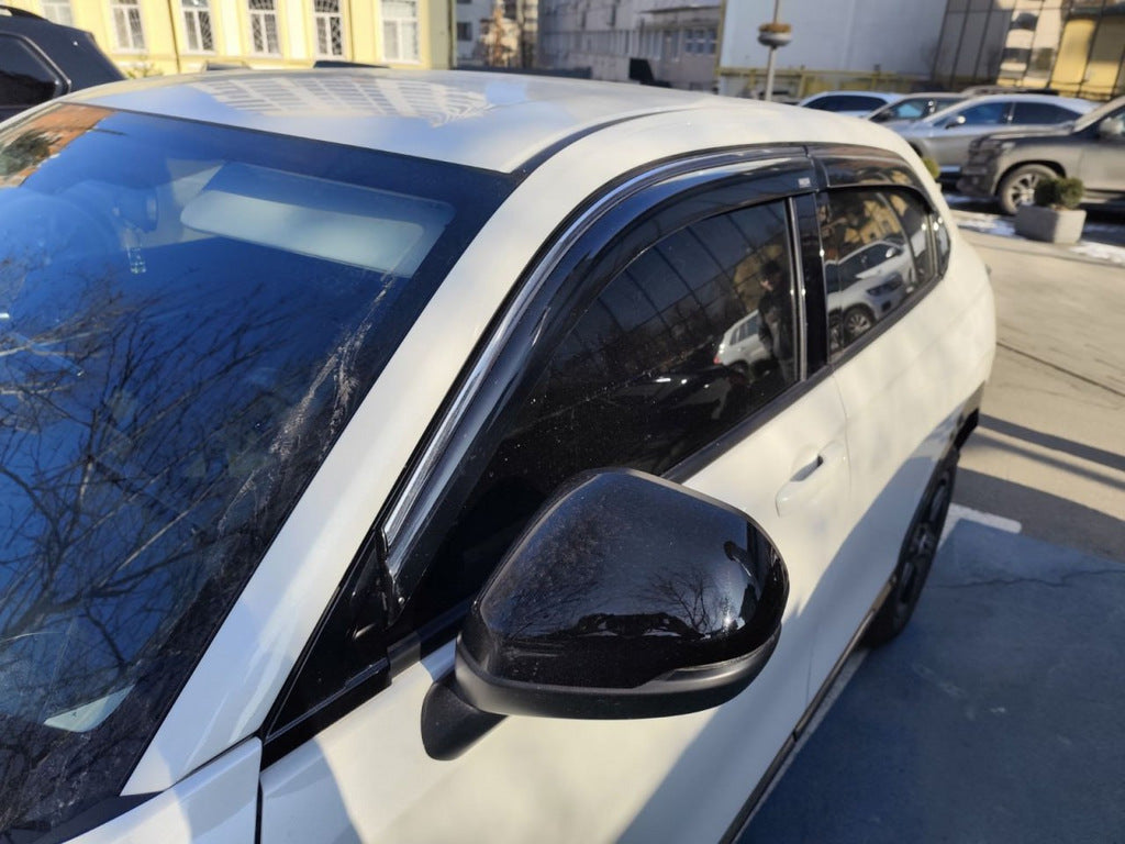 Window deflectors with chrome trim (4 pcs, Niken) for Honda HR-V 2021- - image 4