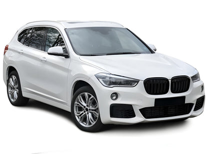 Kidney Grilles M-Look (2015-2019, Matte Black) for BMW X1 F48 2015-2022 - image 1