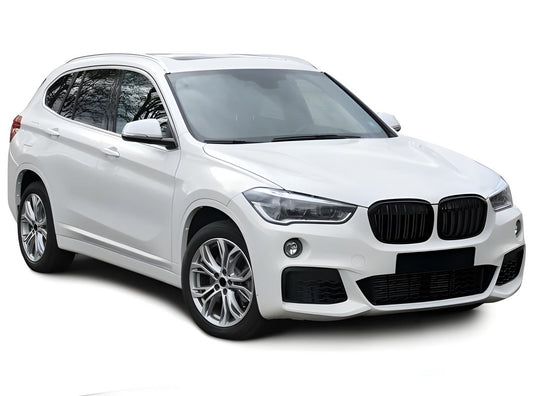 Kidney Grilles M-Look (2015-2019, Matte Black) for BMW X1 F48 2015-2022 - image 1