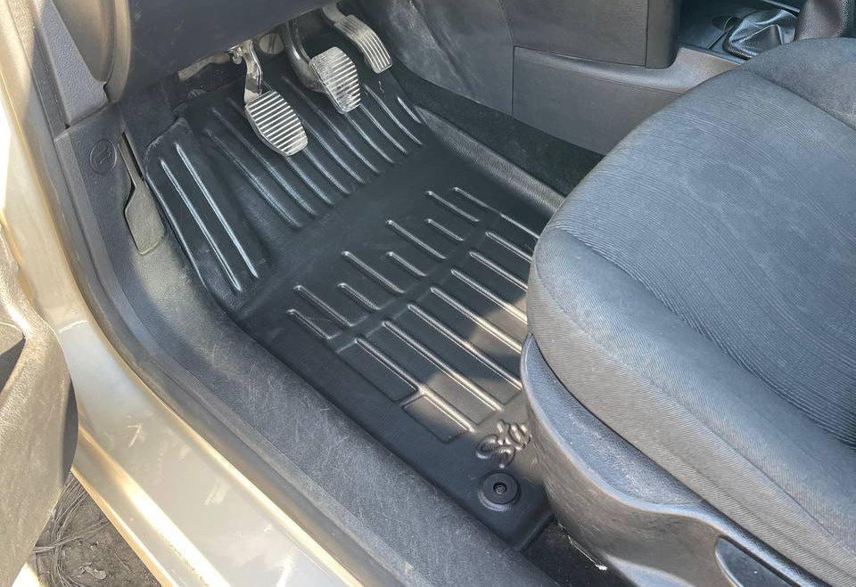 Stingray 3D Rubber Floor Mats (2006-2012) (5 pcs, Polyurethane) for Peugeot 207 2006-2014 - image 1