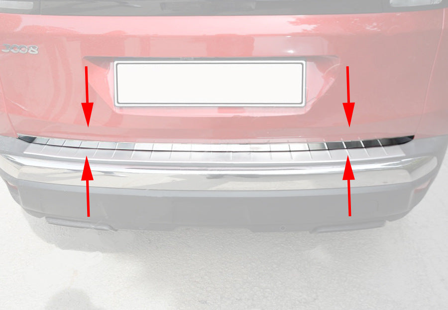 Trunk trim stainless steel for Peugeot 3008 2016-2023 - image 4