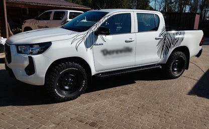 Side Steps Allmond Black (2 pcs, Aluminum) for Toyota Hilux 2015- - image 2