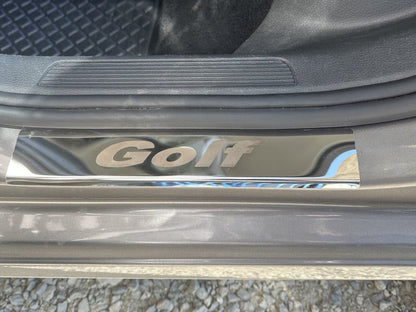 Carmos Door Sill Protectors (4 pcs, Stainless Steel) for Volkswagen Golf 4 1997-2006 - image 3