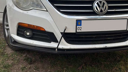 Universal Front Lip Spoiler DPT V-2 (ABS, Gloss Black) - image 3