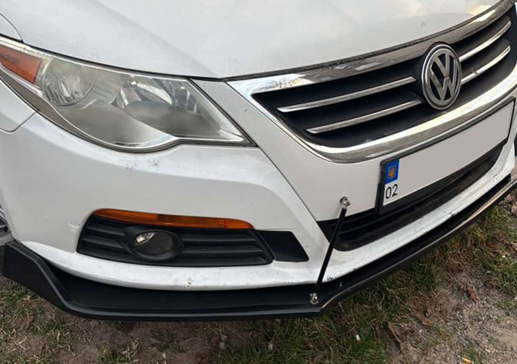 Universal Front Lip Spoiler DPT V-2 (ABS, Gloss Black) - image 2