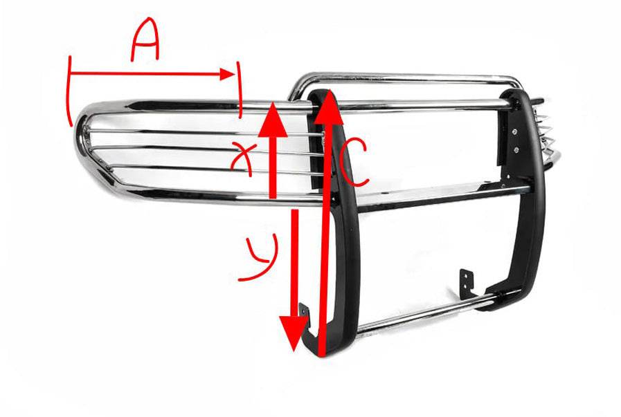 Kangaroo cage A098600 (stainless steel) for Toyota FJ Cruiser - Reelken Auto