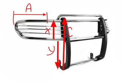 Kangaroo cage A098600 (stainless steel) for Toyota FJ Cruiser - Reelken Auto