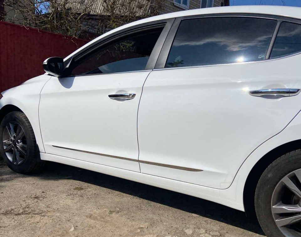 Chrome Door Moldings (4 pcs, Stainless Steel) for Hyundai Elantra (AD) 2015-2020 - image 3