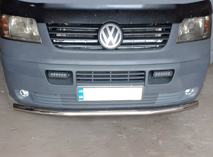 Lower Single Front Lip (Stainless Steel) for Volkswagen T5 Transporter 2003-2010 - image 1
