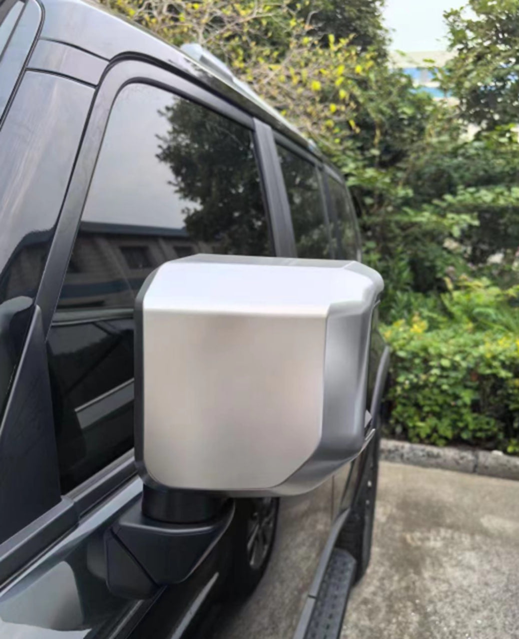 Mirror Covers Silver (2 pcs) for Toyota Land Cruiser Prado 250 2023- - image 1