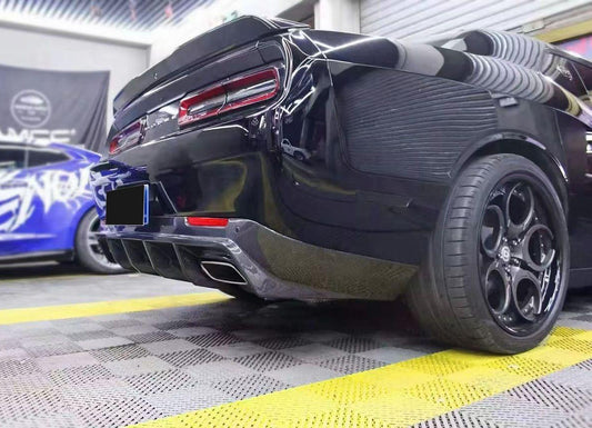 Rear Bumper Diffuser (Carbon) for Dodge Challenger 2008-2023 - image 2