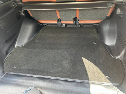 Trunk mat textile Premium V-1 (5 seats, black) for Toyota Land Cruiser 200 - image 2