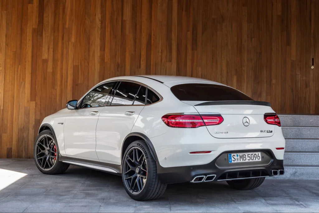 Rear diffuser with Silver inserts (AMG63 Design) for Mercedes GLC coupe C253 - image 1