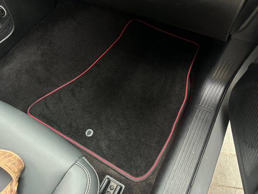 Textile Floor Mats Classic (Coupe, Black) for Dodge Challenger 2008-2023 - image 2