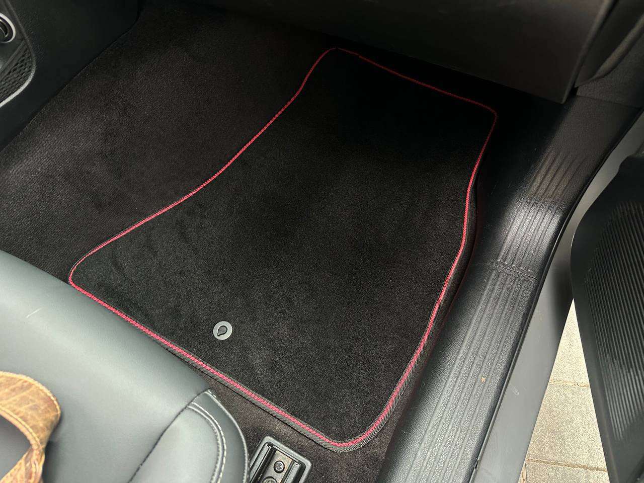 Textile Floor Mats Premium (Coupe, Black) for Dodge Challenger 2008-2023 - image 2
