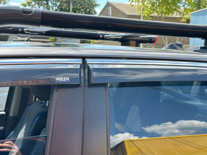 Window deflectors with chrome trim (4 pcs, Niken) for Toyota Hilux 2015- - image 8