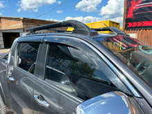 Window deflectors with chrome trim (4 pcs, Niken) for Toyota Hilux 2015- - image 1