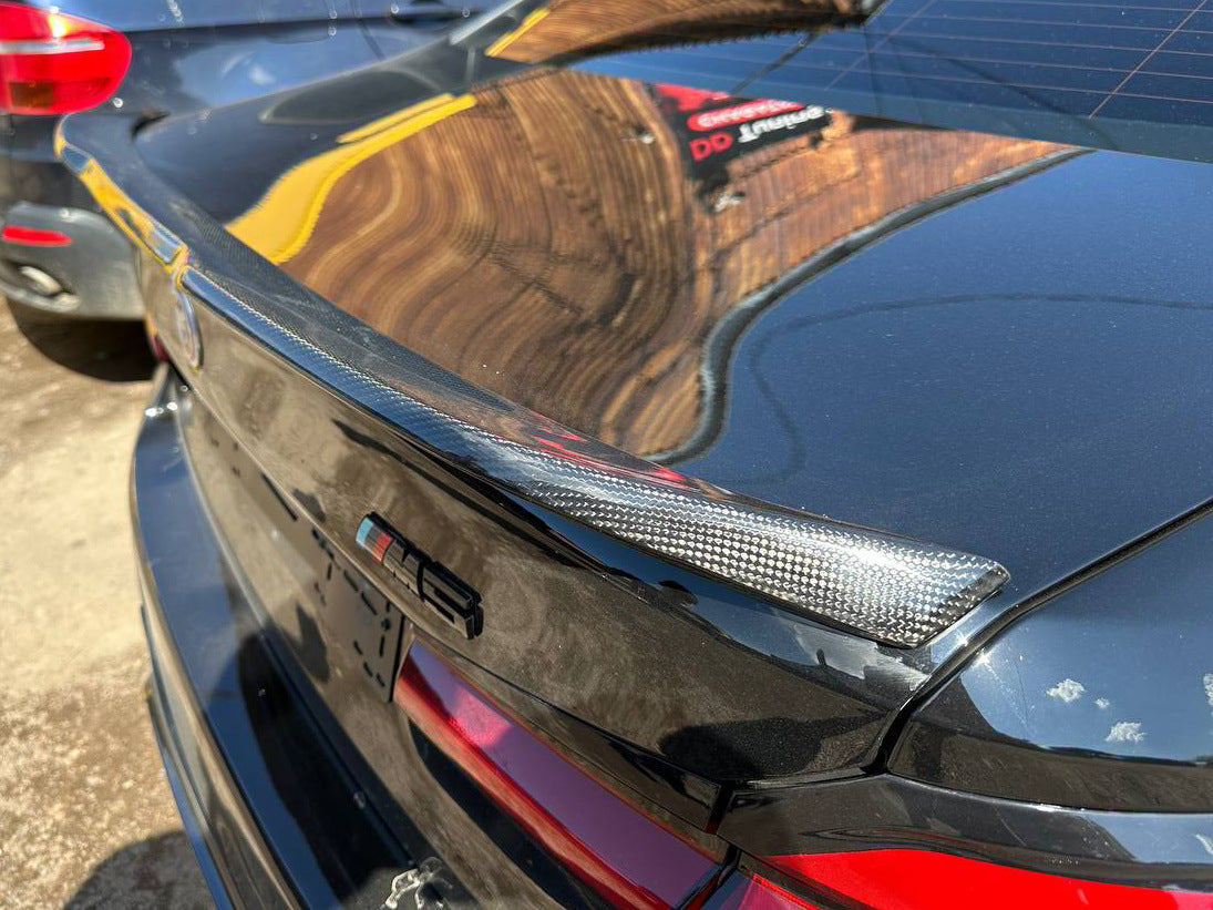 Rear Trunk Spoiler Carbon Fiber V4 (SD) for BMW 5 Series G30/31 2017-2023 - image 4
