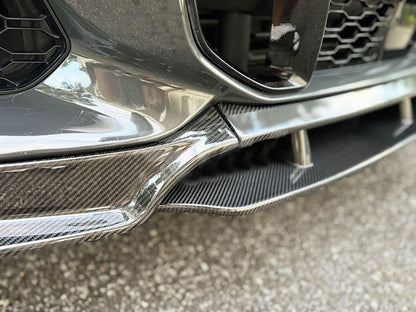 Front Bumper Lip Carbon V1 (for M-Sport, 2018-2022) for BMW X6 G06 2019–2027 - image 3