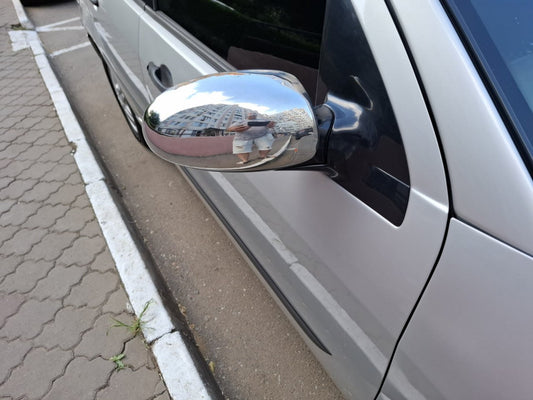 Mirror Covers (2 pcs, Stainless Steel) for Ford Focus I 1998-2005 - image 1